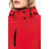 Parka softshell doublée capuche femme