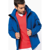 Parka softshell doublée capuche homme