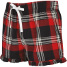 Short femme à motif tartan