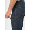 Bermuda denim multipoches homme