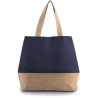 Sac shopping en toiles de coton et jute