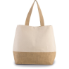 Sac shopping en toiles de coton et jute