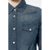 Chemise denim manches longues femme