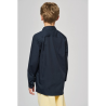 Chemise popeline manches longues enfant