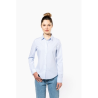 Chemise popeline manches longues femme