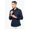 Chemise popeline manches longues homme