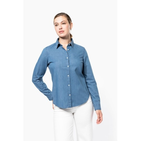 Chemise denim femme