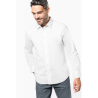 Chemise coton / élasthanne manches longues homme