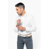 Chemise coton / élasthanne manches longues homme