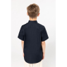 Chemise popeline manches courtes enfant