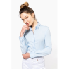 Chemise coton / élasthanne manches longues femme