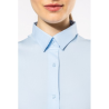 Chemise coton / élasthanne manches longues femme