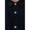 Chemise manches longues en velours homme