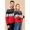 Pullover col rond de Noël unisexe