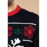 Pullover col rond de Noël unisexe