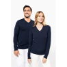 Pull Mérinos col V femme