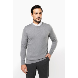 Pull Supima® col rond homme