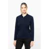 Polo Supima® manches longues femme