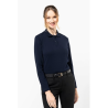 Polo Supima® manches longues femme