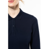 Polo Supima® manches longues femme