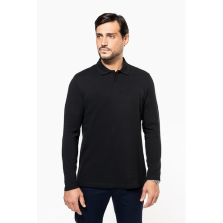 Polo Supima® manches longues homme