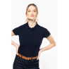 Polo Supima® manches courtes femme