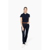 Polo Supima® manches courtes femme