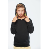 Sweat-shirt à capuche contrastée à motifs enfant unisexe