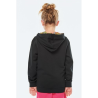 Sweat-shirt à capuche contrastée à motifs enfant unisexe