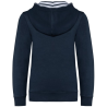 Sweat-shirt à capuche contrastée à motifs enfant unisexe