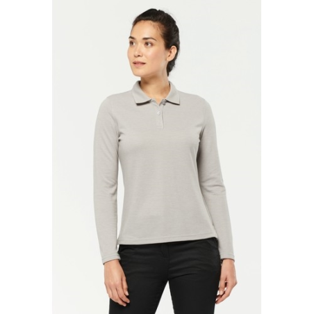 Polo manches longues femme