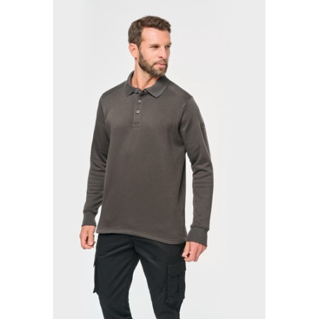 Sweat-shirt col polo homme