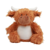 Peluche zippée vache