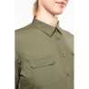 Chemise safari manches longues femme