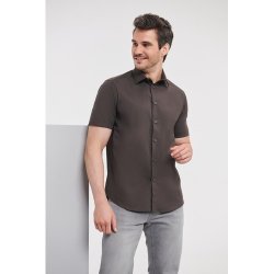 Chemise fittée homme manches courtes