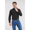 Chemise homme popeline polycoton manches longues