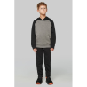 Sweat-shirt capuche bicolore enfant