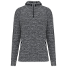 Sweat-shirt à capuche 1/4 zip sport unisexe