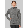 Sweat-shirt à capuche 1/4 zip sport unisexe