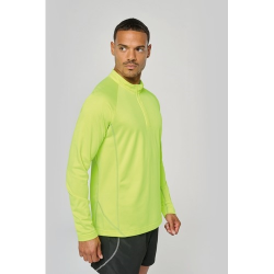 Haut de sport manches longues ¼ zip homme