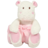 Peluche hippopotame avec couverture