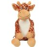 Peluche zippée Giraffe