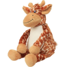 Peluche zippée Giraffe