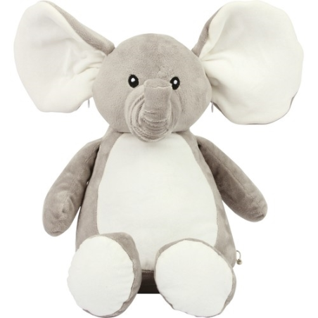 Peluche zippée Éléphant