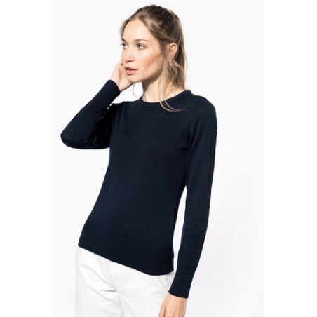 Pull col rond femme