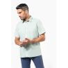 Chemise popeline polycoton manches courtes entretien facile homme