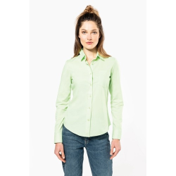 Chemise popeline polycoton entretien facile femme