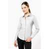 Chemise popeline manches longues femme