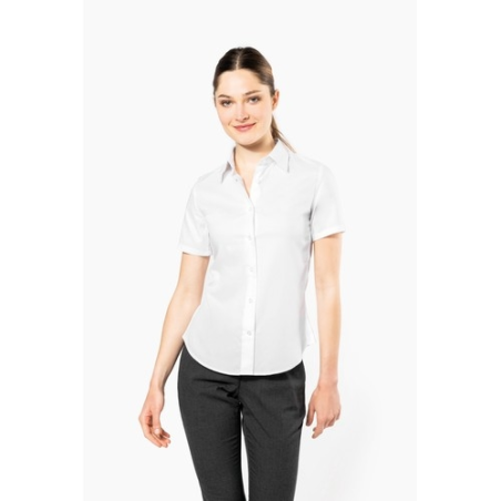 Chemise manches courtes sans repassage femme