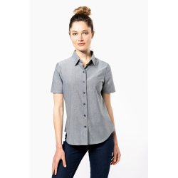 Chemise Oxford manches courtes femme